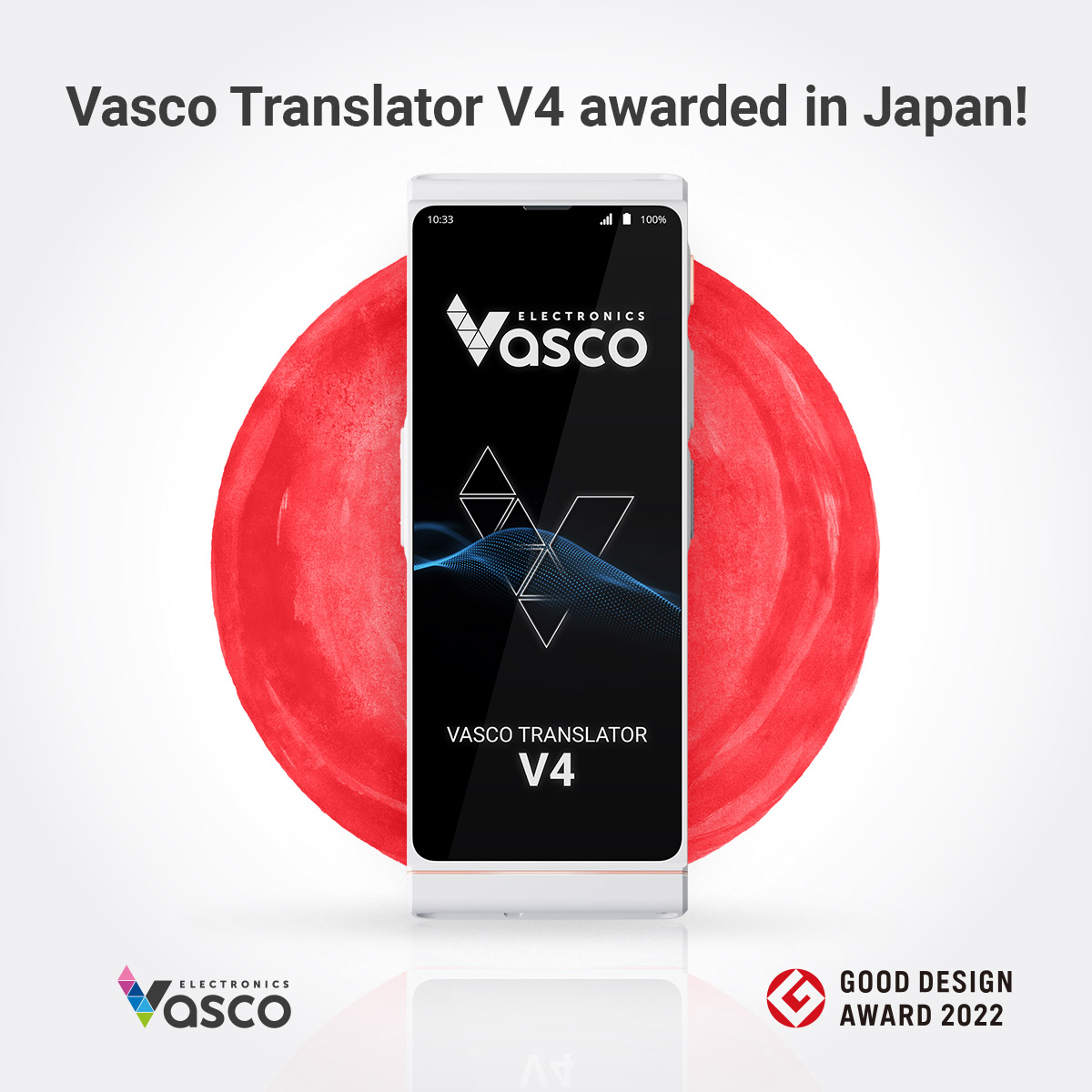 Vasco V4 met Good Designs Award